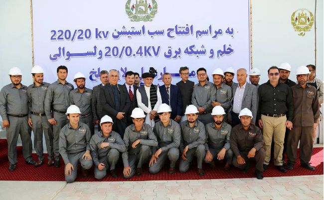 رئیس جمـهور دو پروژه بـرق رسانی را در ولایت بلـخ افتتاح کرد 